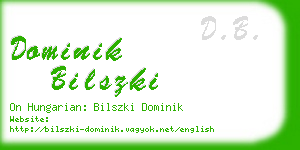 dominik bilszki business card